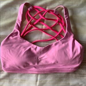 Pink lululemon size 2 sports bra!